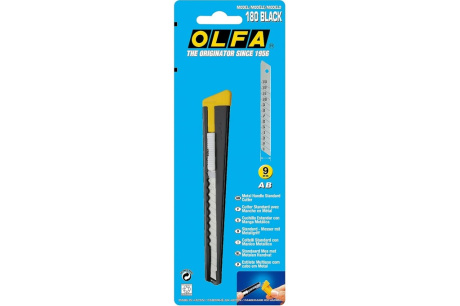 Купить Нож OLFA с сегментированным лезвием 9 мм OL-180-BLACK фото №2