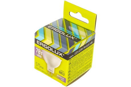 Купить Лампа Ergolux LED-JCDR-7W-GU5.3-6500K  510лМ фото №3