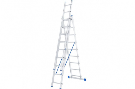Купить Лестница трехсекционная СИБРТЕХ 3х9 универсальная 4,7 м фото №1