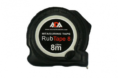 Купить Рулетка ударопрочная ADA RubTape 8 с полимерным покрытием ленты 8м фото №1