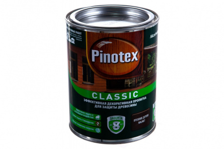 Купить Декоративная защитная пропитка PINOTEX CLASSIC для древесины орех 1 л фото №1