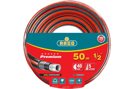 Купить Шланг 40300-1/2-50 Raco Premium 1/2" 50м фото №1