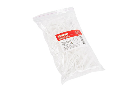 Купить Нейлоновый дюбель-хомут REXANT прямоугольный 6-12 мм  белый  упаковка 100 шт. 07-4612 фото №6