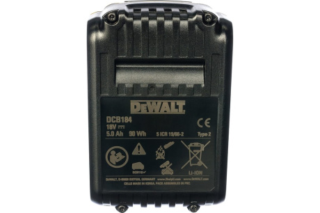 Купить Аккумулятор Dewalt DCB 184  18 В Li-ion 5 Ач фото №5