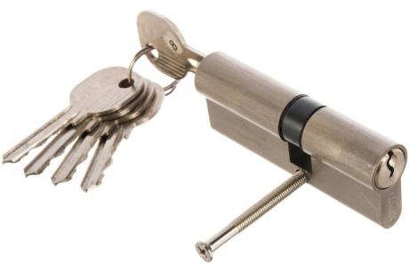 Купить Цилиндровый механизм DAMX простой ключ-ключ N45/35mm SN матовый никель 00000002994 фото №3