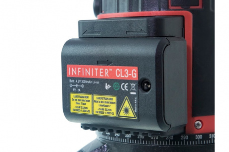 Купить Лазерный уровень INFINITER CL3-G   1-2-214 фото №3