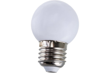Купить Лампа светодиодная FERON LB-37 1W 230V E27 шарик 6400K 80lm 45*70mm фото №3