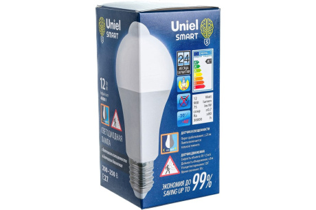 Купить Лампа с датчиком движения LED-A60 12W E27 4000K  UNIEL UL-00005713 фото №4