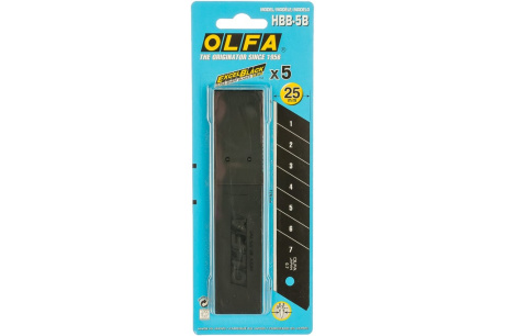 Купить Сегментированные лезвия OLFA Black Max 25х126х0.7 мм, 5 шт. OL-HBB-5B фото №4