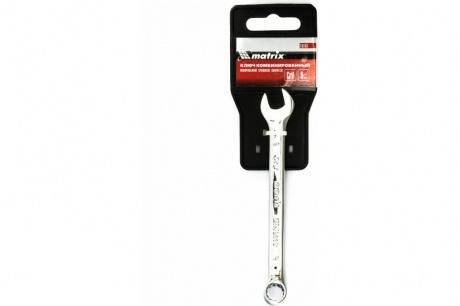 Купить Ключ комбинированный  9 мм  CrV  полированный хром  MATRIX фото №4