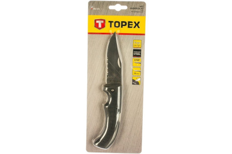 Купить TOPEX Нож универсальный складной  лезвие 100 мм  98Z101 фото №3