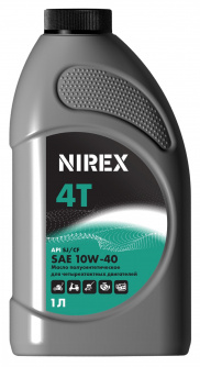 Купить Масло NIREX 4-х тактное полусинтетика SAE 10W-40 1 л     NRX-32293 фото №1