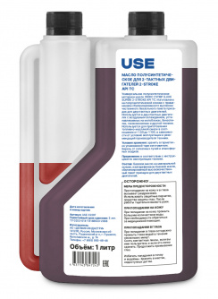 Купить Масло USE 2-х тактное полусинтетика API TC с дозатором 1 л     USE-30015 фото №2