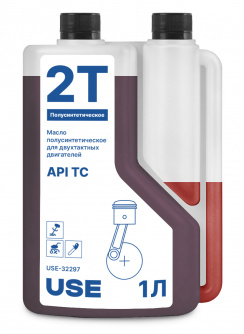 Купить Масло USE 2-х тактное полусинтетика API TC с дозатором 1 л     USE-30015 фото №1