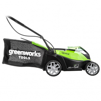 Купить Газонокосилка GREENWORKS G40LM35K2 40 V аккумуляторная колесная   2500067VA фото №3