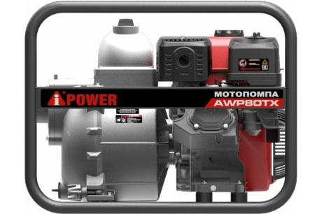 Купить Бензиновая мотопомпа для сильно загрязненной воды A-iPower AWP80TX 30331 фото №4