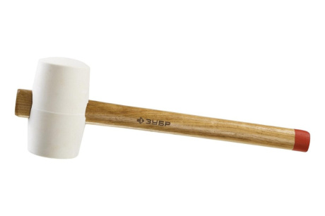 Купить Резиновая белая киянка с деревянной рукояткой ЗУБР МАСТЕР 20511-680_z01 фото №3