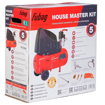 Купить Компрессор Fubag House Master Kit + 5 (OL 195/24 + 5 предметов) фото №4