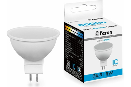 Купить Светодиодная лампа FERON 9W 230V G5.3 6400K  LB-560 25841 фото №1