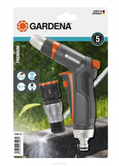 Купить Пистолет-наконечник для полива Gardena Premium + коннектор с автостопом Premium     18306-20.000.00 фото №2