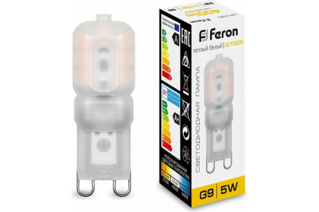 Купить Лампа LED LB-430  5Вт G9 2700К Feron 25636 фото №1