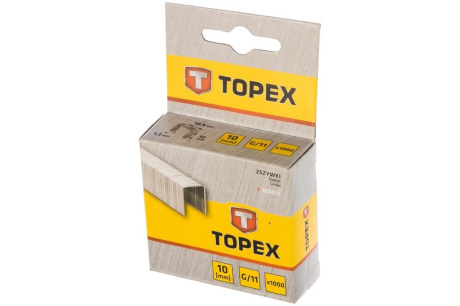 Купить TOPEX Скобы для степлера тип G/11  140   10 мм  1000 шт.  толщина 1 2 мм  41E410 фото №6