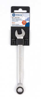 Купить Ключ комбинированный трещоточный КОБАЛЬТ Cr-V 12мм   642-524 фото №2