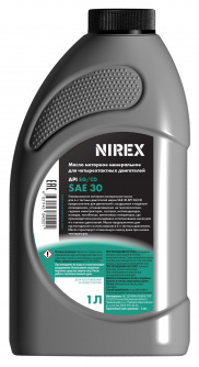 Купить Масло NIREX 4-х тактное минеральное SAE 30 1 л     NRX-32292 фото №2