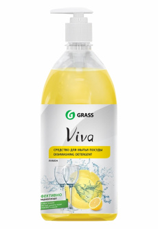 Купить Средство для мытья посуды GRASS "VIVA" лимон 1л   340100 фото №1