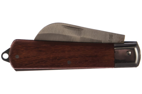 Купить Складной нож SPARTA 200 мм  загнутое лезвие  деревянная ручка 78999 фото №4