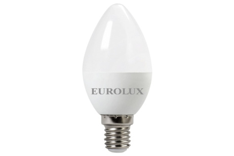 Купить Лампа LL-E-C37-7W-230-4K-E14  свеча  нейтр  Eurolux фото №1