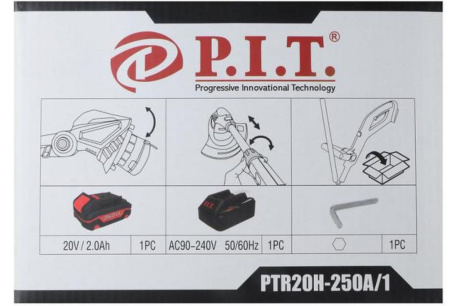 Купить P.I.T. OnePower аккум. триммер PTR20H-250A/1  20В  кошение 250мм  1акб 1зу фото №10