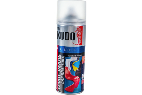 Купить Грунт-эмаль для пластика KUDO графит RAL 7021  аэрозоль 520 мл 11606530 фото №1