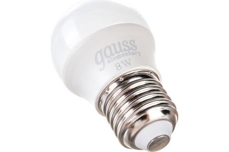 Купить Лампа GAUSS LED Elementary Globe 8W Е27 6500K 53238 фото №1
