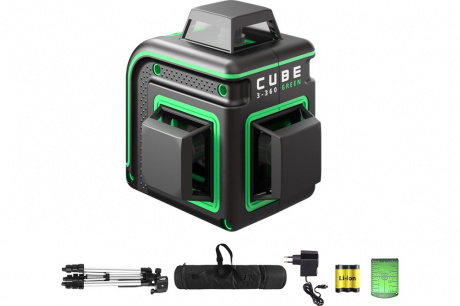 Купить Лазерный уровень ADA Cube 3-360 GREEN Professional Edition А00573 фото №3