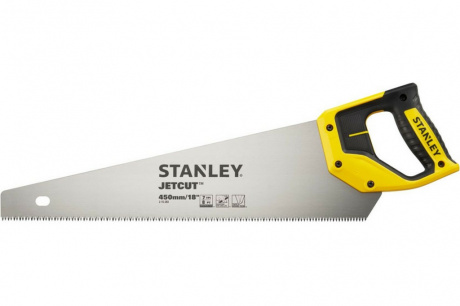Купить Ножовка STANLEY JET- CUT по дереву с закаленным зубом 7х450мм     2-15-283 фото №1