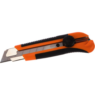 Купить Нож AV Steel с прорезиненной ручкой 25мм  AV-900525 фото №2