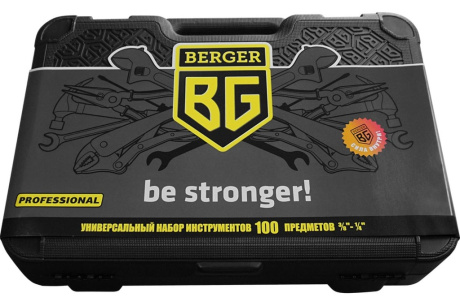 Купить Универсальный набор инструментов BERGER BG-100-3814 100 предметов фото №5