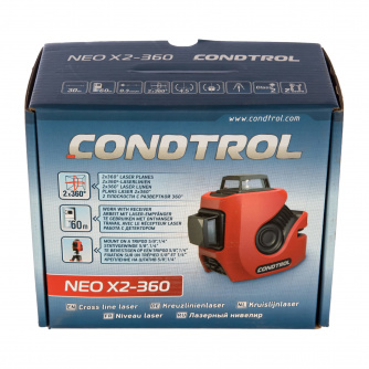 Купить Лазерный уровень CONDTROL NEO X2-360   (1-2-128) + штатив CONDTROL H190 (2-17-023) фото №5