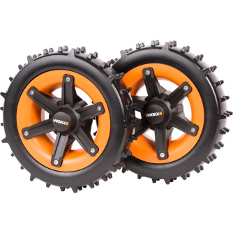 Купить Комплект колес WORX для газонокосилок-роботов с шипованным протектором WA0952 фото №1