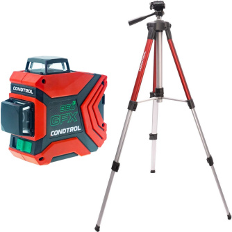 Купить Лазерный уровень CONDTROL GFX 360-3 + штатив Н150   1-5-202 фото №1