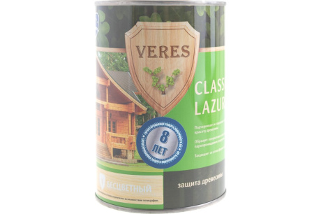Купить Пропитка Veres Classic Lazura №1 бесцветный 0.9 л 1/6 42005 фото №2