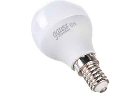 Купить Лампа  LED Gauss шар  6W E14  4100К    LD53126 фото №1