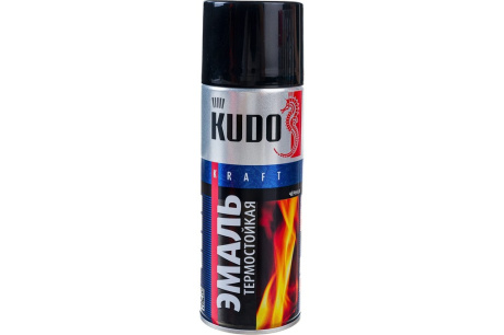 Купить Термостойкая эмаль-аэрозоль KUDO черная 520 мл 1/12 5002 585304 фото №3