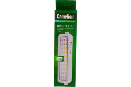Купить Фонарь "Camelion" LA-112 LED аккумуляторный Li-ion 30LED 220В  13149 фото №5