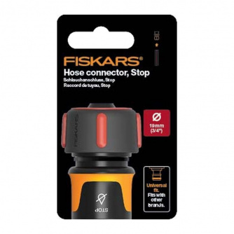 Купить Коннектор для шланга Fiskars 3/4" с автостопом   1027081 фото №2