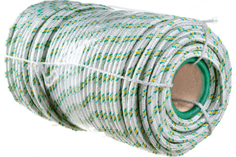 Купить Фал плетенный капроновый СИБИН 16-прядный  диаметр 8мм.бухта 100м. 1000 кгс 50220-08 фото №3