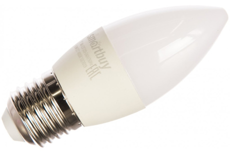 Купить Лампа светодиодная Smartbuy SBL-C37-9_5-40K-E27 свеча C37 220V 9 5W Е27 4000K 760lm нз фото №1