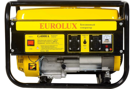 Купить Электростанция бензо Eurolux G4000A 3 3кВт ручной запуск фото №3