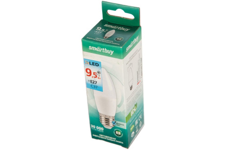 Купить Лампа светодиодная Smartbuy  свеча  С37  Е27  9 5 Вт  4000К фото №6